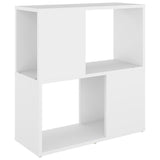NNEVL Book Cabinet White 60x24x63 cm Chipboard