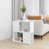 NNEVL Book Cabinet White 60x24x63 cm Chipboard
