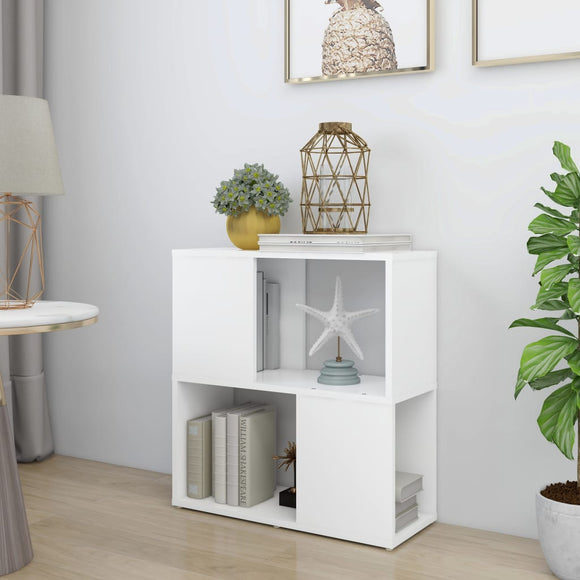 NNEVL Book Cabinet White 60x24x63 cm Chipboard