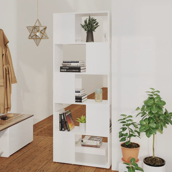 NNEVL Book Cabinet Room Divider White 60x24x155 cm Chipboard