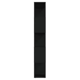 NNEVL Book Cabinet Room Divider Black 60x24x155 cm Chipboard