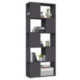 NNEVL Book Cabinet Room Divider Grey 60x24x155 cm Chipboard