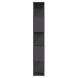 NNEVL Book Cabinet Room Divider Grey 60x24x155 cm Chipboard