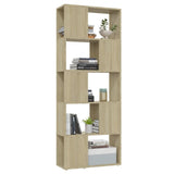 NNEVL Book Cabinet Room Divider Sonoma Oak 60x24x155 cm