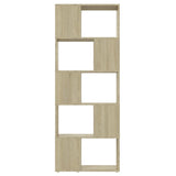 NNEVL Book Cabinet Room Divider Sonoma Oak 60x24x155 cm