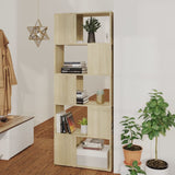 NNEVL Book Cabinet Room Divider Sonoma Oak 60x24x155 cm
