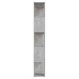 NNEVL Book Cabinet Room Divider Concrete Grey 60x24x155 cm