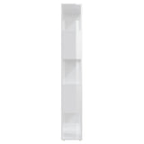 NNEVL Book Cabinet Room Divider High Gloss White 60x24x155 cm