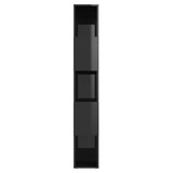 NNEVL Book Cabinet Room Divider High Gloss Black 60x24x155 cm