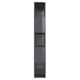 NNEVL Book Cabinet Room Divider High Gloss Grey 60x24x155 cm