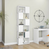 NNEVL Book Cabinet Room Divider White 60x24x186 cm