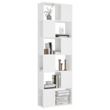 NNEVL Book Cabinet Room Divider White 60x24x186 cm