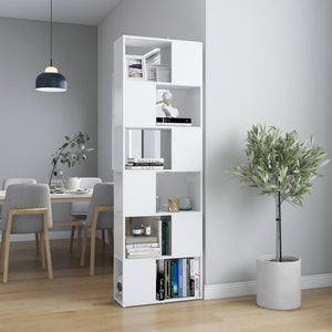 NNEVL Book Cabinet Room Divider White 60x24x186 cm