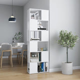 NNEVL Book Cabinet Room Divider White 60x24x186 cm