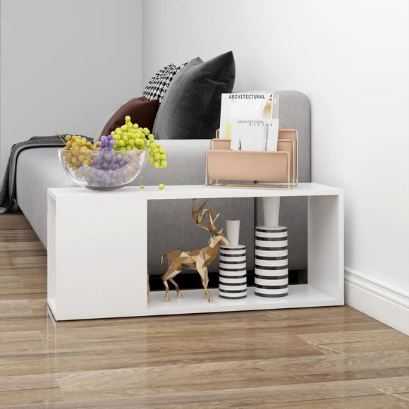 NNEVL TV Cabinet White 80x24x32 cm Chipboard
