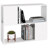 NNEVL TV Cabinet White 80x24x63 cm Chipboard