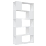 NNEVL Book Cabinet Room Divider White 80x24x155 cm Chipboard