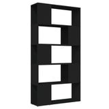 NNEVL Book Cabinet Room Divider Black 80x24x155 cm Chipboard