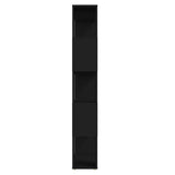 NNEVL Book Cabinet Room Divider Black 80x24x155 cm Chipboard