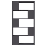NNEVL Book Cabinet Room Divider Grey 80x24x155 cm Chipboard