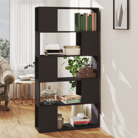 NNEVL Book Cabinet Room Divider Grey 80x24x155 cm Chipboard