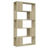 NNEVL Book Cabinet Room Divider Sonoma Oak 80x24x155 cm Chipboard