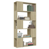 NNEVL Book Cabinet Room Divider Sonoma Oak 80x24x155 cm Chipboard