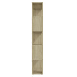 NNEVL Book Cabinet Room Divider Sonoma Oak 80x24x155 cm Chipboard
