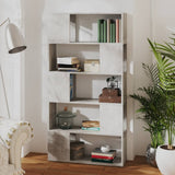 NNEVL Book Cabinet Room Divider Concrete Grey 80x24x155 cm Chipboard