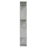 NNEVL Book Cabinet Room Divider Concrete Grey 80x24x155 cm Chipboard