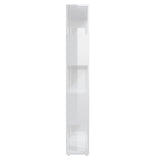 NNEVL Book Cabinet Room Divider High Gloss White 80x24x155 cm Chipboard