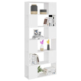 NNEVL Book Cabinet Room Divider White 80x24x186 cm Chipboard