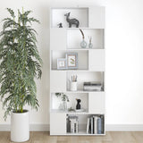 NNEVL Book Cabinet Room Divider White 80x24x186 cm Chipboard