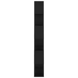 NNEVL Book Cabinet Room Divider Black 80x24x186 cm Chipboard