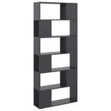 NNEVL Book Cabinet Room Divider Grey 80x24x186 cm Chipboard