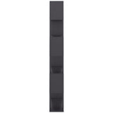 NNEVL Book Cabinet Room Divider Grey 80x24x186 cm Chipboard