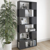 NNEVL Book Cabinet Room Divider Grey 80x24x186 cm Chipboard