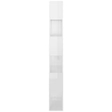 NNEVL Book Cabinet Room Divider High Gloss White 80x24x186 cm Chipboard