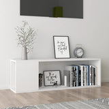 NNEVL TV Cabinet White 100x24x32 cm Chipboard