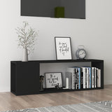 NNEVL TV Cabinet Black 100x24x32 cm Chipboard