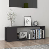 NNEVL TV Cabinet Grey 100x24x32 cm Chipboard