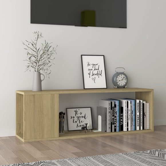 NNEVL TV Cabinet Sonoma Oak 100x24x32 cm Chipboard