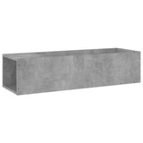NNEVL TV Cabinet Concrete Grey 100x24x32 cm Chipboard