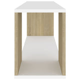 NNEVL TV Cabinet White and Sonoma Oak 100x24x32 cm Chipboard