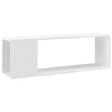 NNEVL TV Cabinet High Gloss White 100x24x32 cm Chipboard