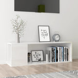 NNEVL TV Cabinet High Gloss White 100x24x32 cm Chipboard