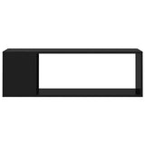 NNEVL TV Cabinet High Gloss Black 100x24x32 cm Chipboard