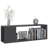 NNEVL TV Cabinet High Gloss Grey 100x24x32 cm Chipboard
