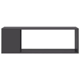 NNEVL TV Cabinet High Gloss Grey 100x24x32 cm Chipboard