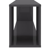 NNEVL TV Cabinet High Gloss Grey 100x24x32 cm Chipboard
